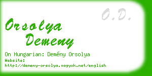 orsolya demeny business card